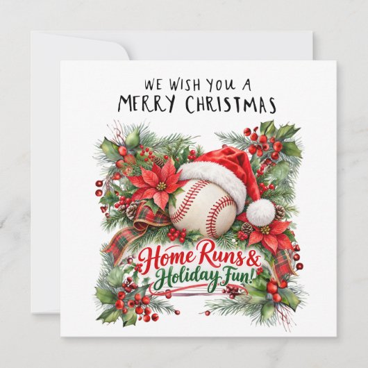 Weihnachten Baseball (Vorderseite)