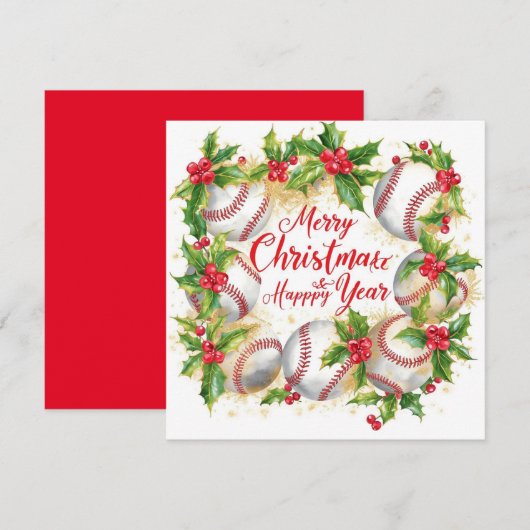 Weihnachten Baseball (Vorne/Hinten)