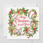 Weihnachten Baseball (Vorderseite)