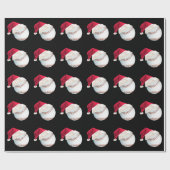 Weihnachten Baseball Funny Weihnachten Weihnachtsf Geschenkpapier (Flach)