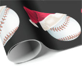 Weihnachten Baseball Funny Weihnachten Weihnachtsf Geschenkpapier (Rolleneckpunkt)