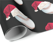 Weihnachten Baseball Funny Weihnachten Weihnachtsf Geschenkpapier (Rolleneckpunkt)