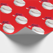 Weihnachten Baseball Funny Weihnachten Weihnachtsf Geschenkpapier (Ecke)