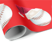 Weihnachten Baseball Funny Weihnachten Weihnachtsf Geschenkpapier (Rolleneckpunkt)