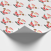 Weihnachten Baseball Geschenkpapier (Ecke)