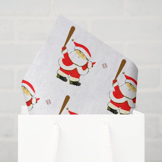 Weihnachten Baseball Seidenpapier (Geschenktüte)