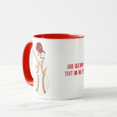 Weihnachten Baseball Snowman, Holiday Baseball Tasse (Vorderseite Links)