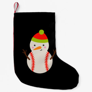 Weihnachten - Baseball Snowman Kleiner Weihnachtsstrumpf