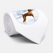 Weihnachten Basenji Krawatte (Gerollt)