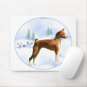 Weihnachten Basenji Mousepad (Mit Mouse)