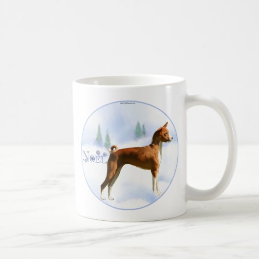 Weihnachten Basenji Tasse (Rechts)
