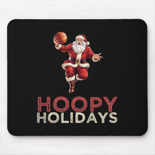 Weihnachten Basketball Santa 1 Mousepad (Vorne)