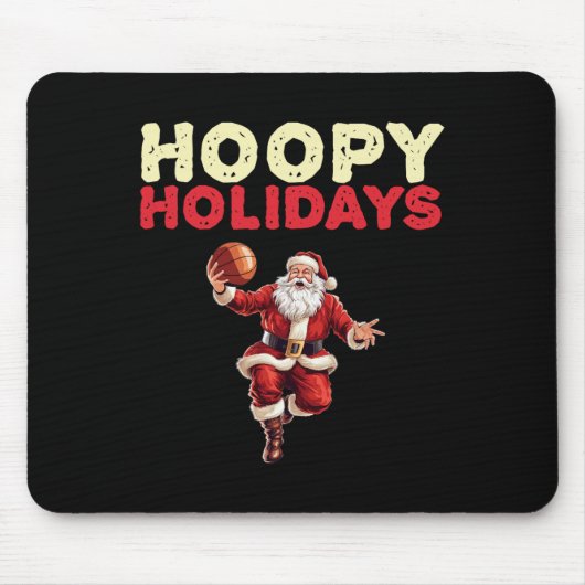 Weihnachten Basketball Santa 2 Mousepad (Vorne)
