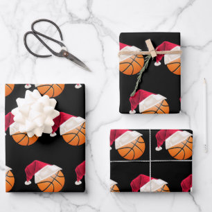 Weihnachten Basketball Sport Geschenkpapier Set