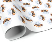Weihnachten Basset Hound Geschenkpapier (Rolleneckpunkt)