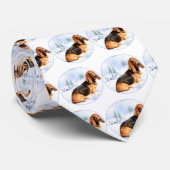 Weihnachten Basset Hound Krawatte (Gerollt)