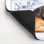 Weihnachten Basset Hound Mousepad (Ecke)