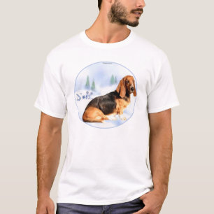 Weihnachten Basset Hound T - Shirt