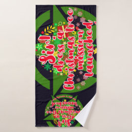 Weihnachten, Baum, Handtuch Badehandtuch