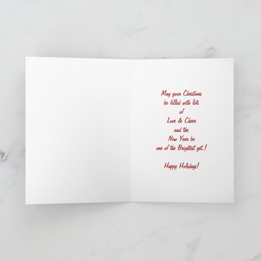 Weihnachten - Baum-Lichter auf Hündchen (Innenseite)