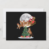 Weihnachten Baum Lights Funny Santa Riding Cheetah (Vorderseite)