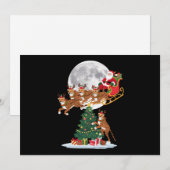 Weihnachten Baum Lights Funny Santa Riding Cheetah (Vorne/Hinten)
