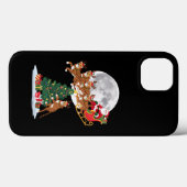 Weihnachten Baum Lights Funny Santa Riding Cheetah Case-Mate iPhone Hülle (Rückseite (Horizontal))