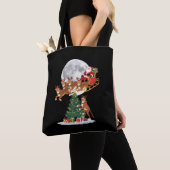 Weihnachten Baum Lights Funny Santa Riding Cheetah Tasche (Von Nahem)