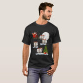 Weihnachten Baum Lights Funny Santa Riding Samoyed T-Shirt (Vorne ganz)