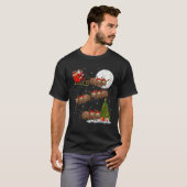 Weihnachten Baum Lights Funny Santa Riding Wombat T-Shirt (Vorne ganz)
