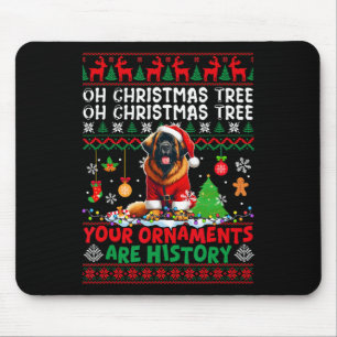 Weihnachten Baum Ornamente sind Geschichte Sweater Mousepad