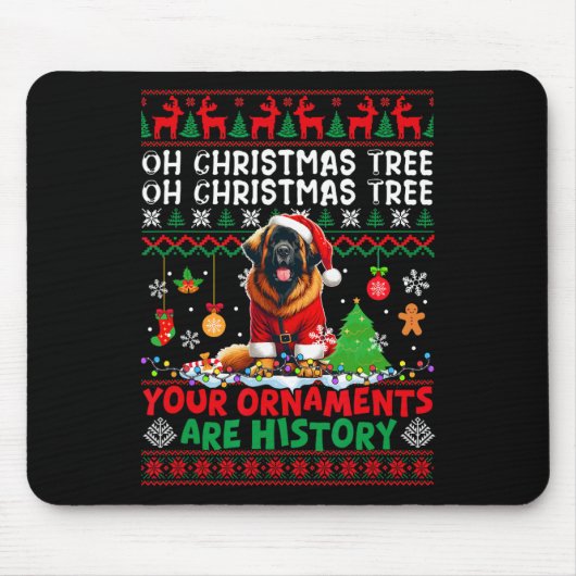 Weihnachten Baum Ornamente sind Geschichte Sweater Mousepad (Vorne)