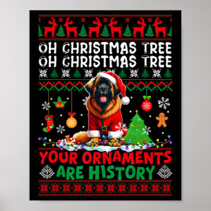 Weihnachten Baum Ornamente sind Geschichte Sweater Poster