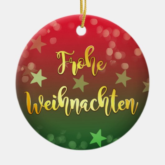 Weihnachten Baumanhänger Keramik Frohe Weihnachten Ornament (Vorne)