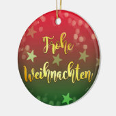 Weihnachten Baumanhänger Keramik Frohe Weihnachten Ornament (Links)
