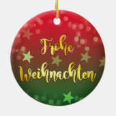 Weihnachten Baumanhänger Keramik Frohe Weihnachten Ornament (Hinten)