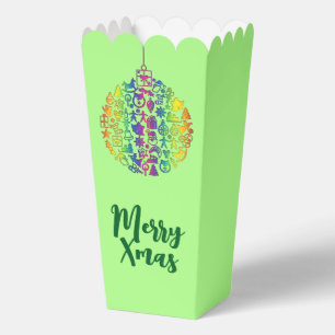 Weihnachten - Bäume - Ball mit Weihnachtsbildern 1 Geschenkschachtel
