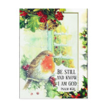 Weihnachten "Be Still and Know" Bibel Verse