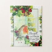 Weihnachten "Be Still and Know" Bibel Verse Puzzle (Vertikal)