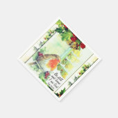 Weihnachten "Be Still and Know" Bibel Verse Serviette (Ecke)