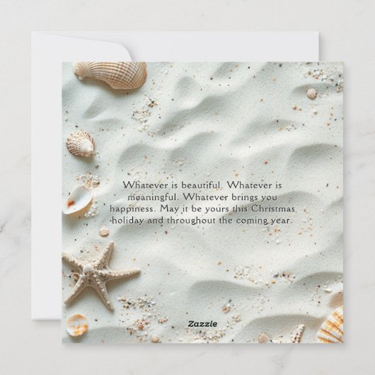 Weihnachten Beach Seas & Grüße (Rückseite)