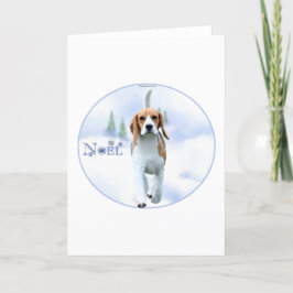Weihnachten-Beagle-Feiertags-Karte Feiertagskarte