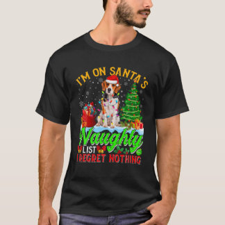 Weihnachten Beagle Hund auf der unheimlich lustige T-Shirt