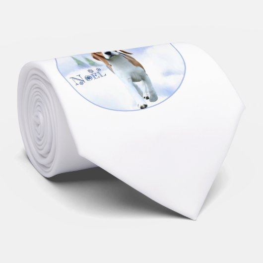 Weihnachten Beagle Krawatte (Gerollt)