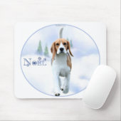 Weihnachten Beagle Mousepad (Mit Mouse)