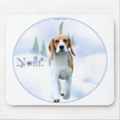 Weihnachten Beagle Mousepad (Vorne)