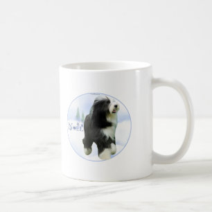 Weihnachten Bearded Collie Kaffeetasse
