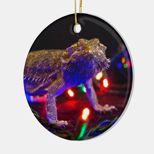 Weihnachten Beardie Keramikornament (Links)