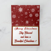 Weihnachten Beautiful Holiday Modern Collection Karte (Innenseite)