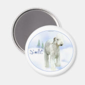 Weihnachten Bedlington Terrier Magnet (Vorderseite/Rückseite)